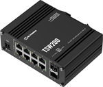 Teltonika TSW200 Průmyslový PoE switch bez managementu, 8x GLAN, 8x PoE, 2x SFP