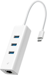 TP-Link UE330C Síťový adaptér a USB Hub s USB 3.0 Type-C, 1 Gbps