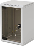 Triton 10" jednodílný rack 6U/260mm prosklené dveře, šedý