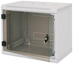 Triton 19" jednodílný rack 15U/600mm prosklené dveře, šedý