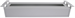 Triton jističová DIN lišta RAB-JL-X02-A1, 19" 3U, rozebíratelná, černá