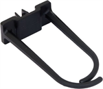 Triton plastový vyvazovací háček pro kabely 60 x 30mm, černý