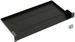 Triton police s perforací 1U/250mm, 19", nosnost 20kg, černá