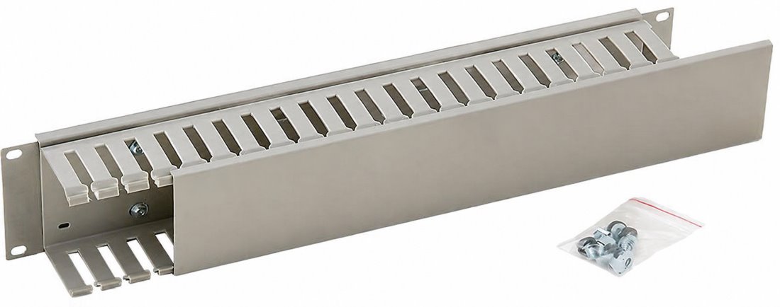 Triton vyvazovací panel RAC-VP-X04-A1, 19", 2U, šedý
