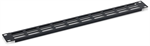 Triton zaslepovací oválně perforovaný panel, 1U, 19", černý