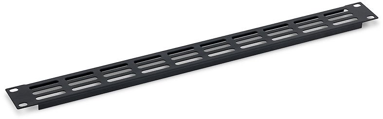 Triton zaslepovací oválně perforovaný panel, 1U, 19", černý