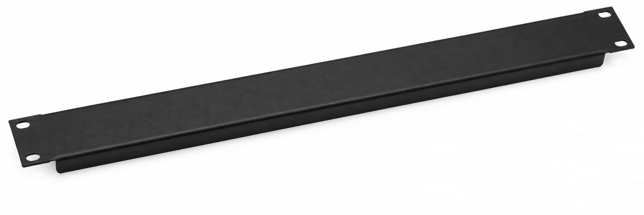 Triton zaslepovací panel, 1U, 19", plastová montážní sada, černý