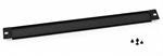 Triton zaslepovací panel s perforací, 1U, 19", plastová montážní sada, černý