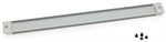 Triton zaslepovací panel s perforací, 1U, 19", plastová montážní sada, šedý