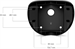 Ubiquiti Rohový montážní držák pro kameru AI PTZ Precision, černý