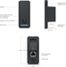Ubiquiti UA-G3-B, UniFi Access Reader G3, černý