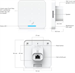 Ubiquiti UA-G3-Flex-W, UniFi Access Reader Flex, bílý