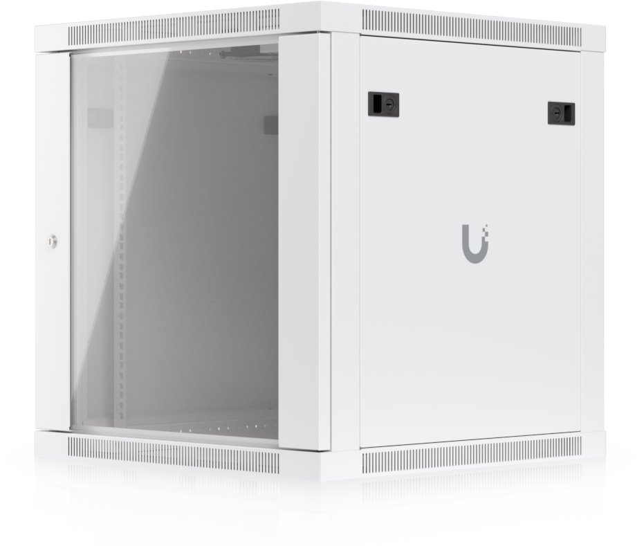 Ubiquiti UACC-Rack-12U-Wall-600-G, Nástěnný datový rozvaděč 19" 12U/600mm, skleněné dveře