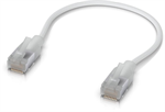 Ubiquiti UniFi Premium Etherlighting patch kabel, 15cm, Cat6A, bílý, 24 pack