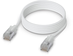 Ubiquiti UniFi Premium Etherlighting patch kabel, 1m, Cat6A, bílý