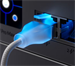 Ubiquiti UniFi Premium Etherlighting patch kabel, 30cm, Cat6A, bílý