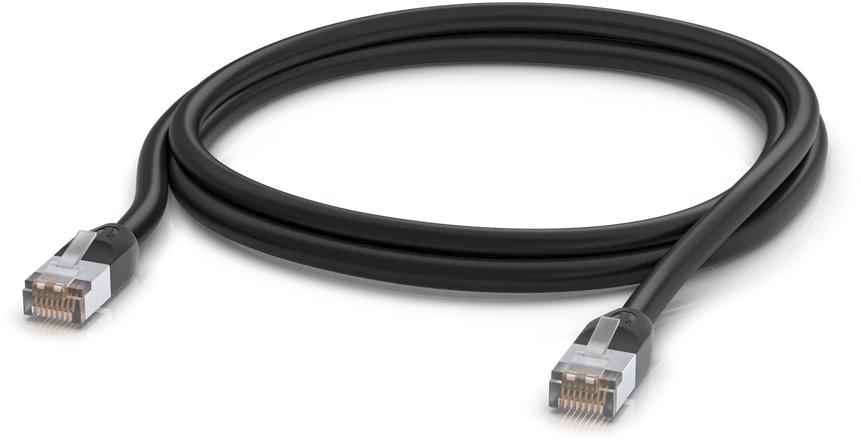 Ubiquiti Venkovní UniFi patch kabel, 2m, Cat5e, černý